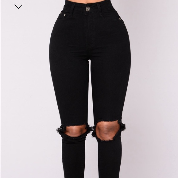Black High Rise Jeans
